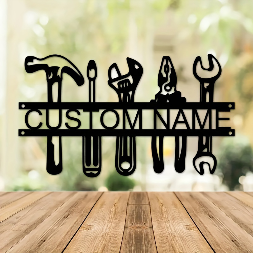 Workshop Tools With Name - Conception d'outils d'art mural en fer
