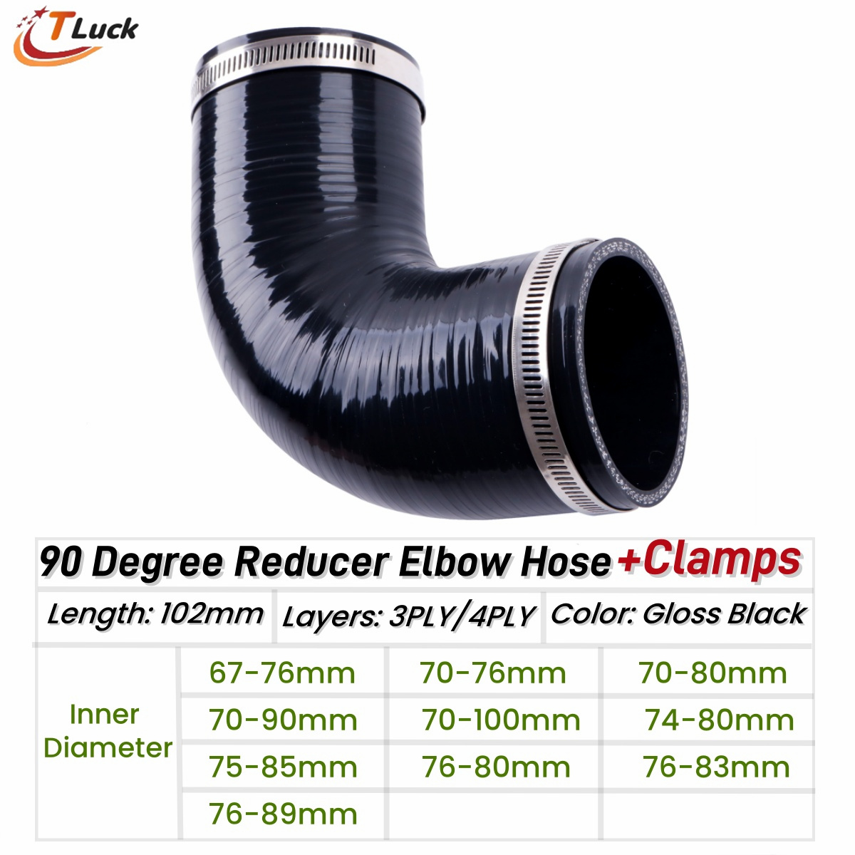 Pipe Clamp Bar - 1 pièce Coude à 90 degrés