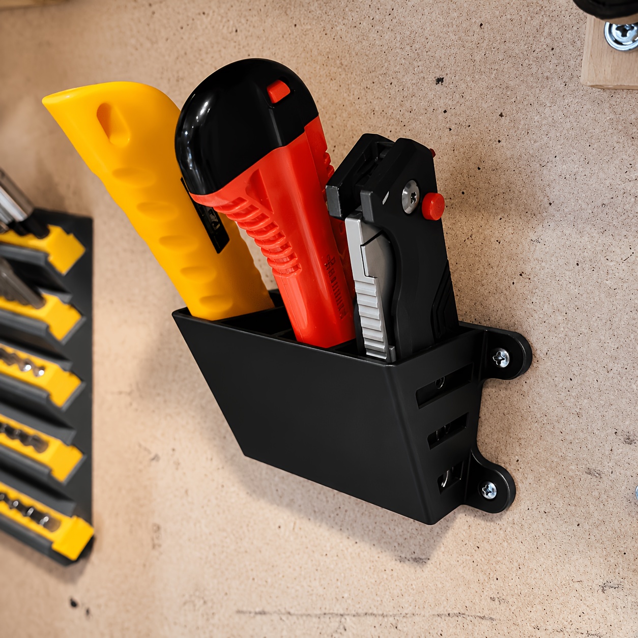 Workshop Tools Knife - Support mural à quatre fentes pour