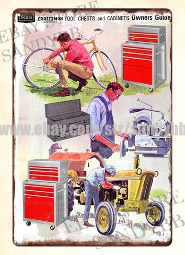 Tool Chest Cabinet - Panneau en métal Sears Craftsman Tool