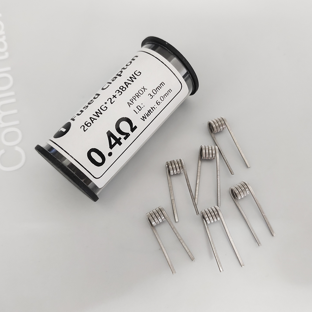 Tools Vape - 6 pièces Ni80 26x2+38AWG ID3.0 0.4ohm