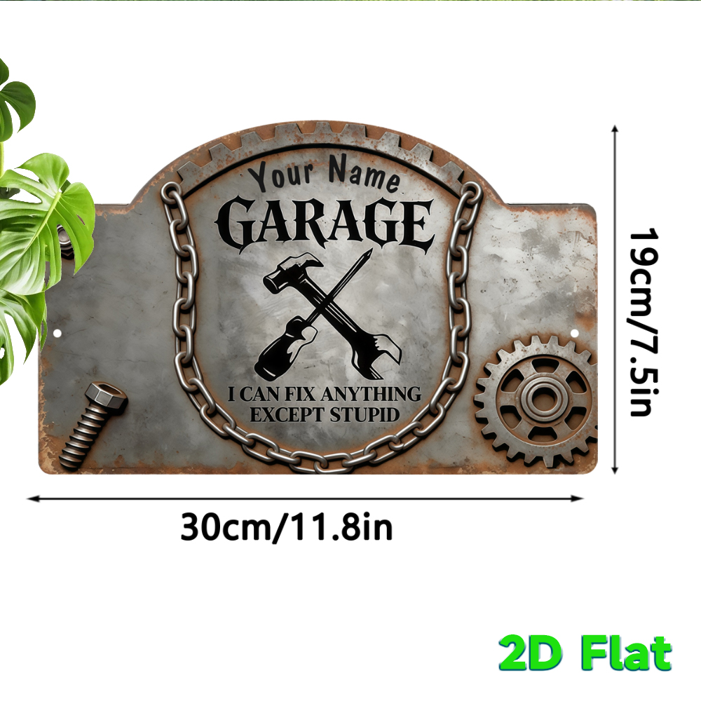 Plaque murale métallique vinta - Workshop Tools With Name avis et prix