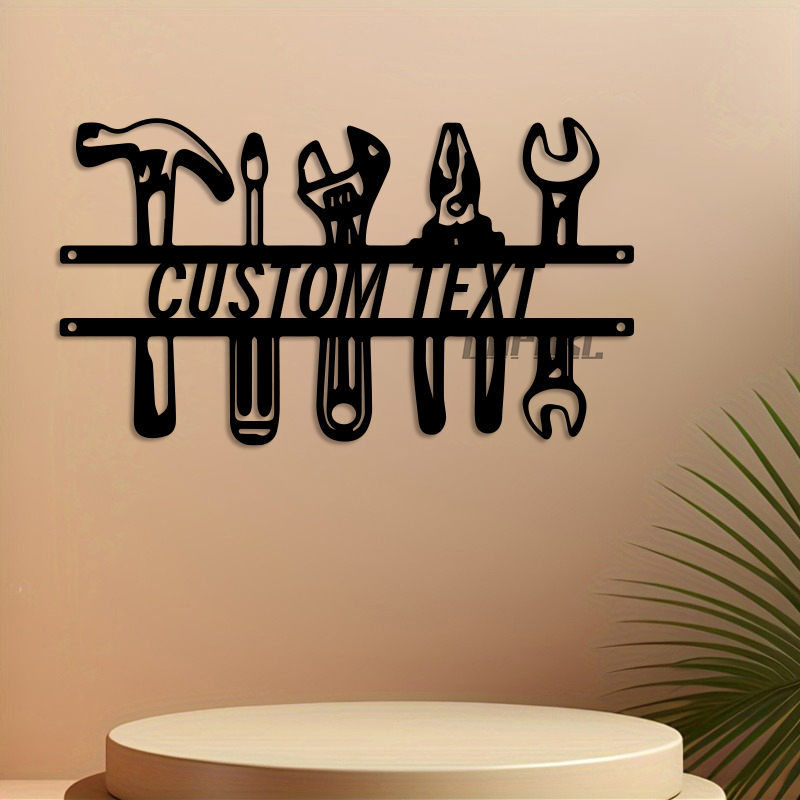 Art mural en fer de Style indu - Workshop Tools With Name avis et prix
