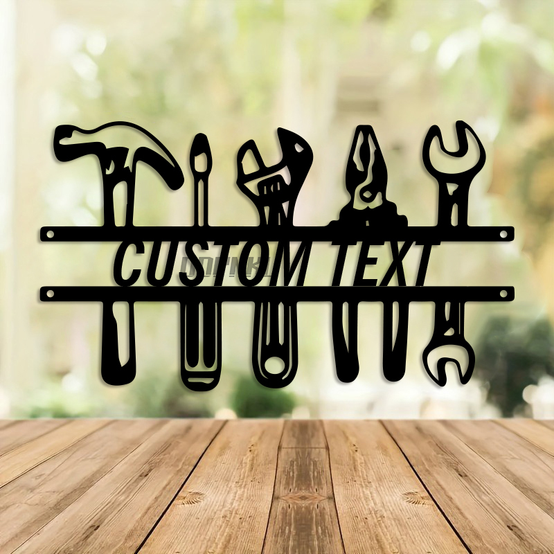 Art mural en fer de Style indu - Workshop Tools With Name avis et prix